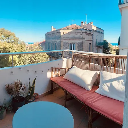 Le Neptune Jolie Deco, Balcon, Vue Mer, Centre Historique Sete